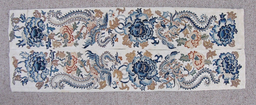 Pair of Chinese Embroidered Sleeve Bands