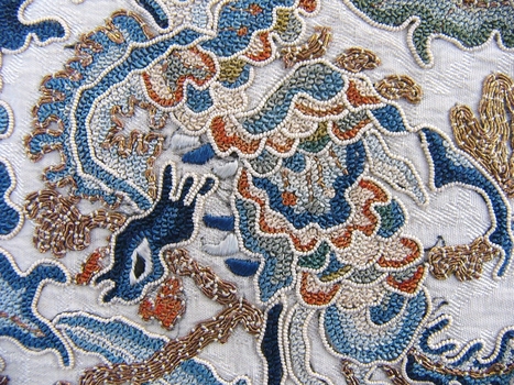Pair of Chinese Embroidered Sleeve Bands