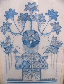 Blackwork Floral Display Picture