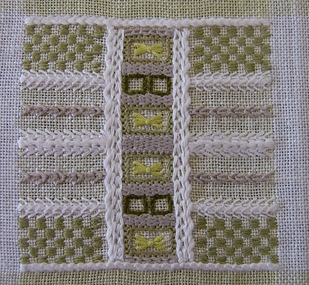 Textile - Sampler (Runner), Mid 20th century
