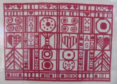 Textile - Panel (Framed), Christmas, Mid 20th Century