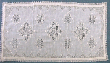 Linen Drawn Thread Embroidered Mat