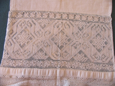 Textile - Pillow case, Late 19th century