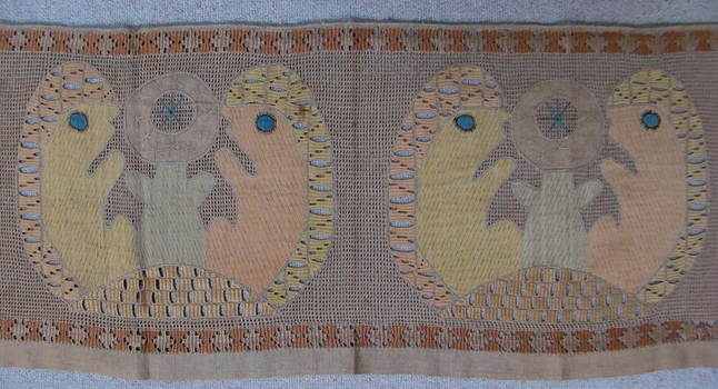 Russian Drawn Ground and Needle Weaving Panel
