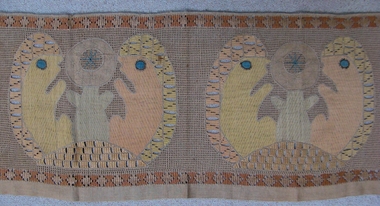 Russian Drawn Ground and Needle Weaving Panel
