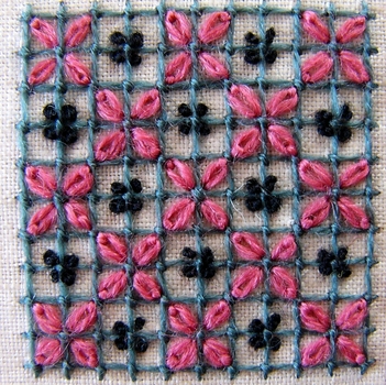 Royal School of Needlework Jacobean Crewel Work Sampler