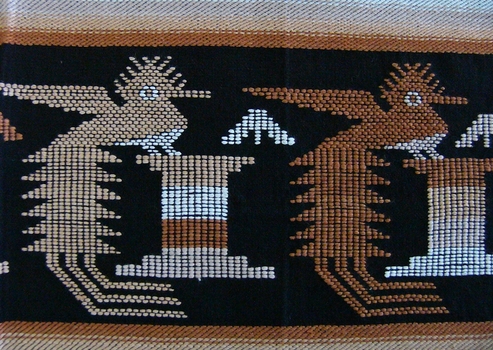 Handwoven Pattern Darning Guatemalan Wall Decoration