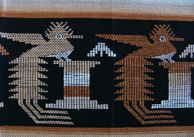 Handwoven Pattern Darning Guatemalan Wall Decoration