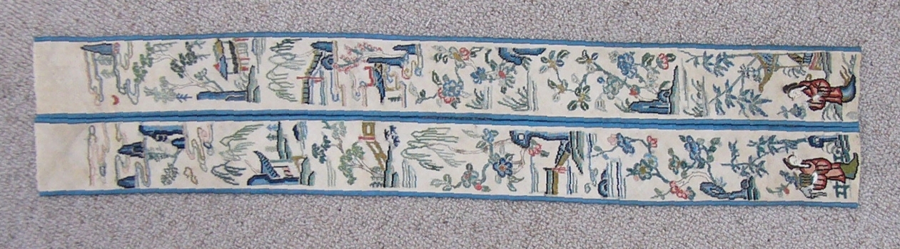 Pair of Chinese Embroidered Sleeve Bands