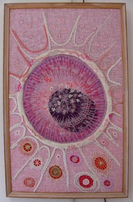 Textile - Panel, Miss A. Richards, "Protea", Mid 20th century