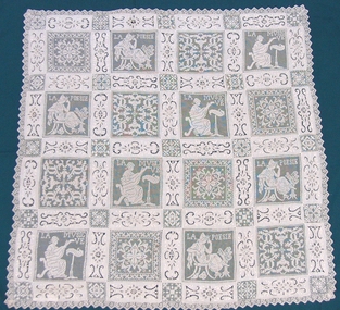 Textile - Tea cloth, Late 19th century