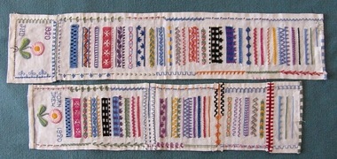 1920 Coloured Embroidery Stitch Sampler