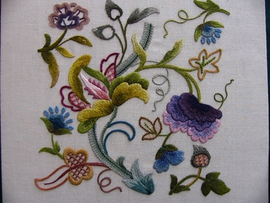 Textile - Jacobean Design Panel, Mrs Morna Sturrock, Mid 20th century