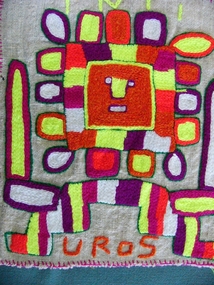 Uros Lake Titicaca Folk Art Panel