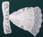19 th C Irish Crochet and Valenciennes Lace Jabot