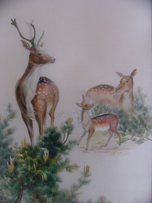 Textile - Panel, Two Deers Panel, Late 19th century