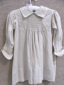 Clothing - Child's Smocked Dress, Mid 19th century