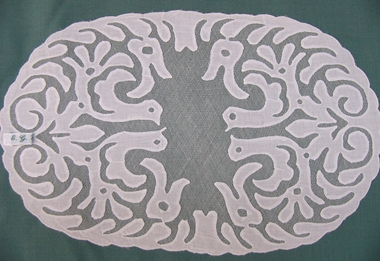 Textile - Oval Mat, Hungarian Oval Mat, Mid 19th century