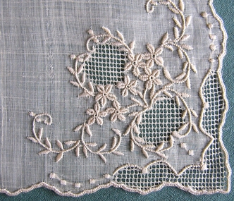 Pina Cloth Embroidered Handkerchief