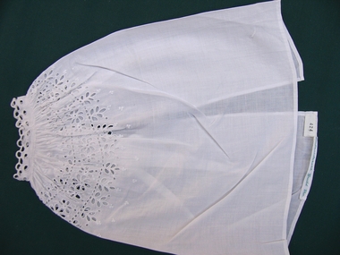 19th C Broderie Anglais on White Cambric Under Sleeve