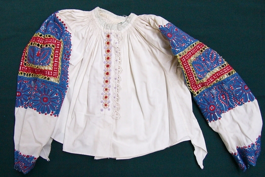 Hungarian Embroidered Folk Blouse
