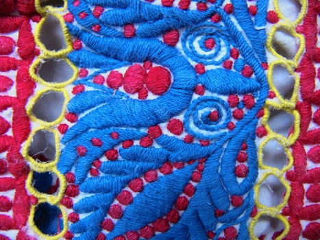 Hungarian Embroidered Folk Blouse