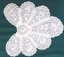 19th C Whitework on Organdie Jabot
