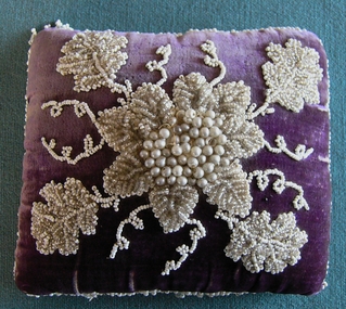 Functional Object - Victorian Beadwork Pincushion, Eveline M.A. Cadwallader, 1975