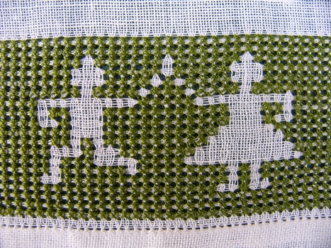 Example of 17th century Italian Drawn Fabric Work 
