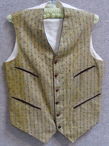 Textile - Man's Waist Coat, Edith Doyle, 1906-08