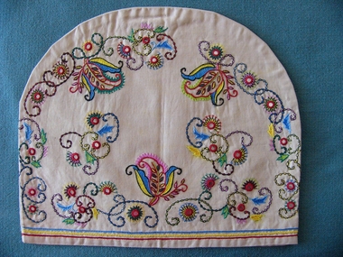 Tea Cosy Embroidered with Shisha Mirrors 