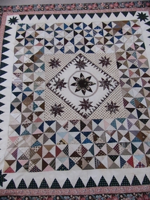 Textile - Bed cover, Quilt Bed Cover, 1840-60