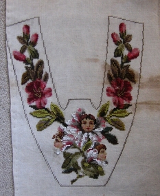 Footwear - Beaded Slipper panels (unfinished), Late 19th century