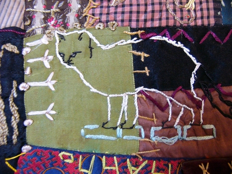 Crazy Patchwork Panel
