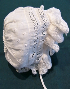 Headwear - Ayrshire Baby's Bonnet, Mid 19th century
