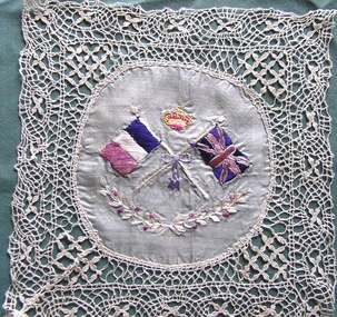 Handkerchief with Union Jack and French Flag