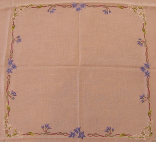 Textile - Tea cloth, Thelma Crawford, 1940-60