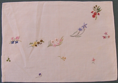 Textile - Sampler for Tea Cloth, Thelma Crawford, Thelma Crawford Design, 1950-60