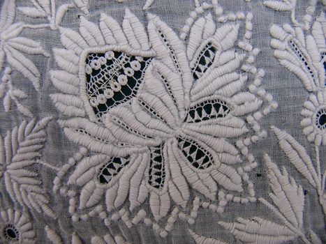 19th C Breton, Brittany France, Lady's Whitework Coiffe
