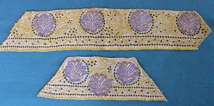 Eastern European Embroidered Cap Pieces