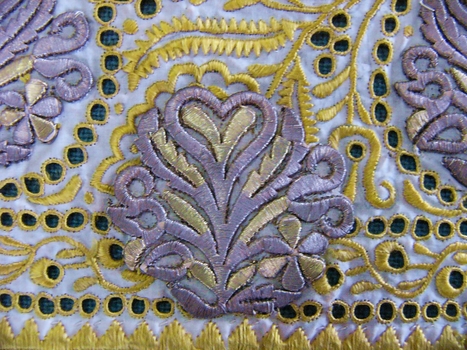 Eastern European Embroidered Cap Pieces