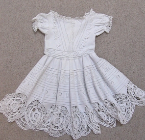 Clothing - Victorian Child's Crocheted Dress, c. 1860