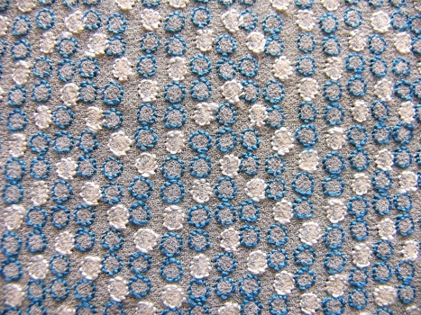 Cream Georgette Machine Embroidery Fragment