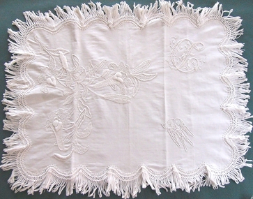 Textile - Pillow sham, Late 19th century