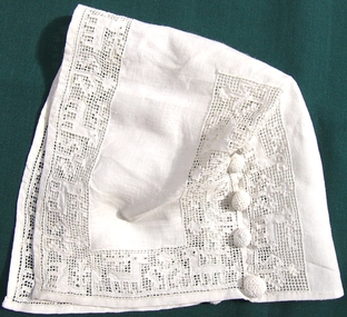 19th C Russian Drawn Thread Lady's Cap