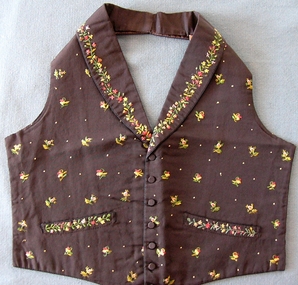 Clothing - Waist Coat (front only), Early 19th century