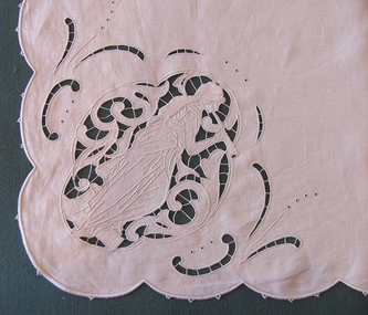 Textile - Tea cloth, Mrs E. Harrison
