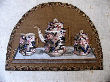 Textile - Tea cosy panel, Late 19th century