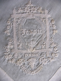 'Jessie' Whitework Embroidered Handkerchief