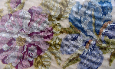 Textile - Victorian Petit Point Panel, 1860